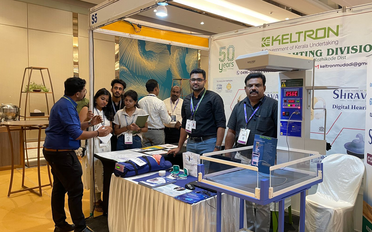 Keltron showcased it's medical electronics products at Bio Connect 2.0 Kerala International Conclave on Life Science sector, organised by Govt. of Kerala on Sep 27 & 28 at Hyatt Regency, Trivandrum